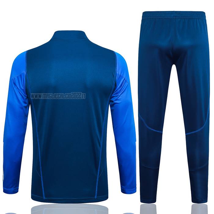 Tuta da Track de Felpa del Manchester United Bambino 2023-2024 Blu